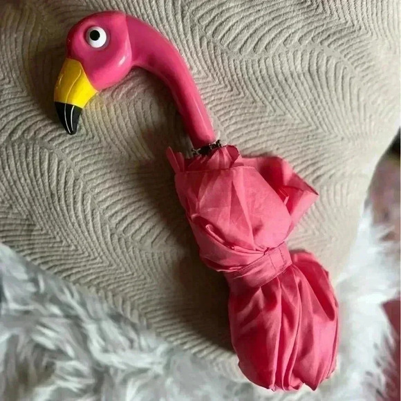 Flamingo Umbrella Foldable Cute Design Umbrella - Picture 7 of 13